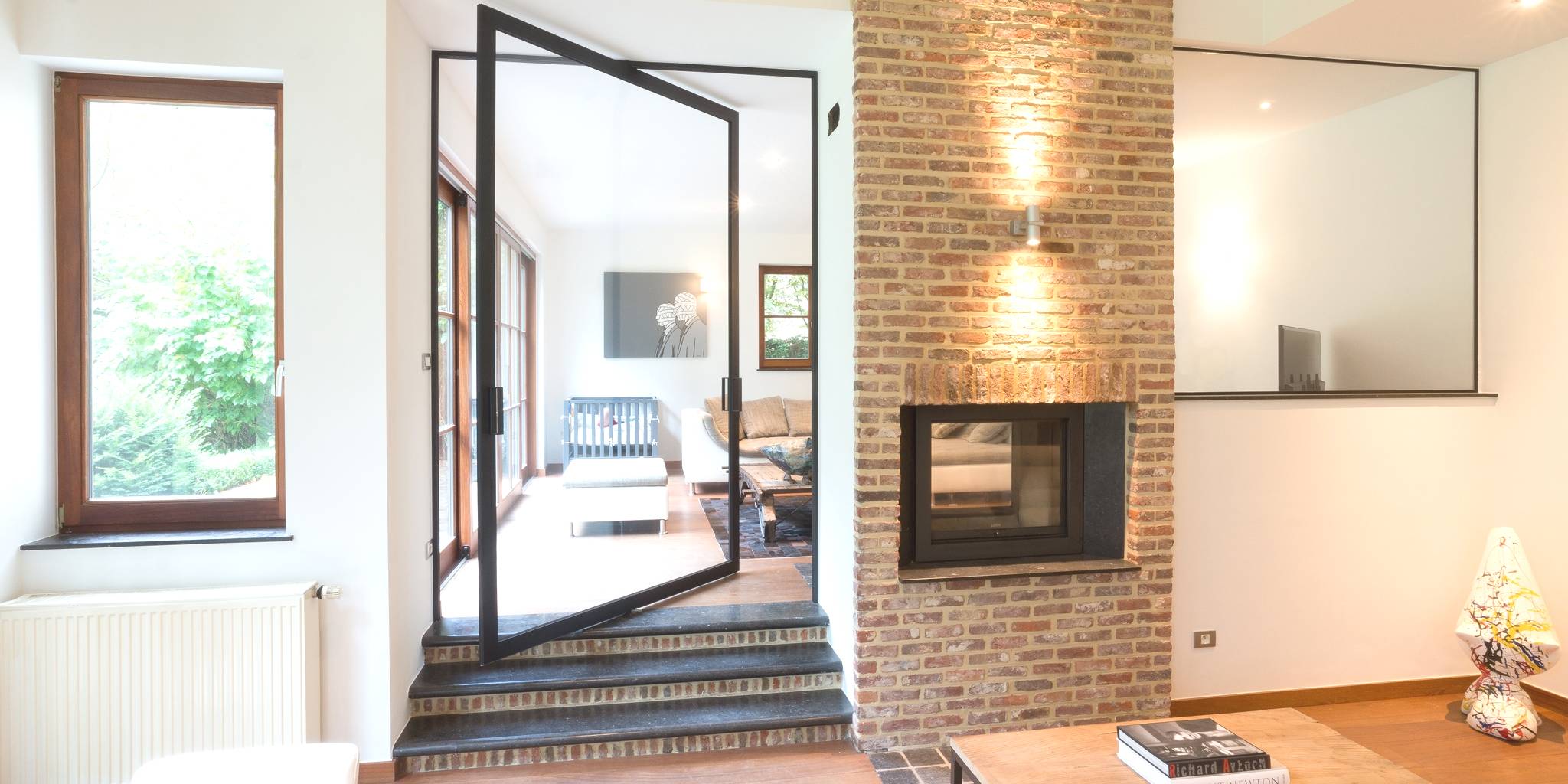 glazen pivotdeur in @city